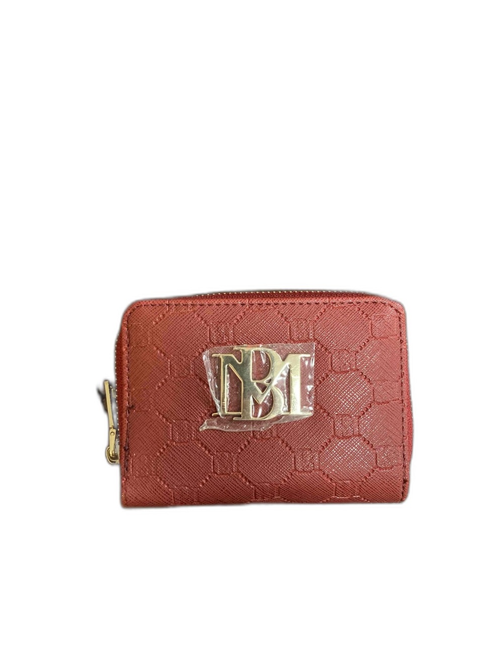 Badgley Mischka Wine Red Vegan Leather Wallet NWT